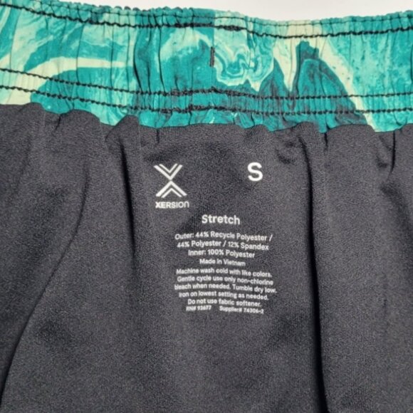 Xersion Womens Stretch Mulicolored Green Athletic Running Shorts Size Small - Picture 4 of 14